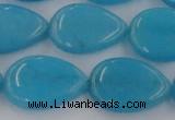 CCN3901 15.5 inches 18*25mm flat teardrop candy jade beads