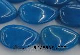 CCN3902 15.5 inches 18*25mm flat teardrop candy jade beads