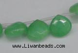 CCN3918 Top-drilled 13*13mm briolette candy jade beads wholesale