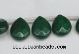 CCN3936 Top-drilled 12*15mm briolette candy jade beads wholesale