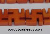 CCN3957 15.5 inches 20*20mm svastika candy jade beads wholesale