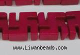 CCN3958 15.5 inches 20*20mm svastika candy jade beads wholesale