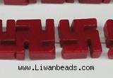 CCN3959 15.5 inches 20*20mm svastika candy jade beads wholesale