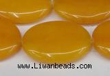 CCN3985 15.5 inches 30*40mm oval candy jade beads wholesale