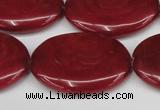 CCN3990 15.5 inches 30*40mm oval candy jade beads wholesale