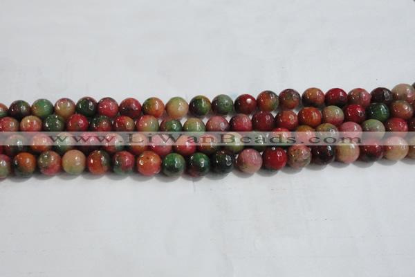 CCN4002 15 inches 8mm faceted round candy jade beads wholesale