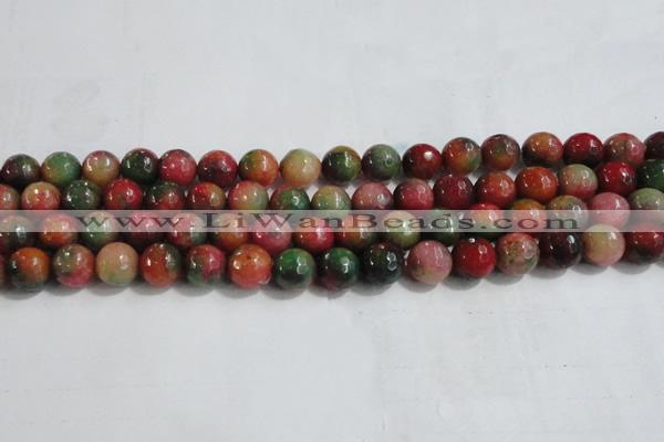 CCN4003 15 inches 10mm faceted round candy jade beads wholesale