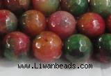 CCN4004 15 inches 12mm faceted round candy jade beads wholesale