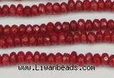 CCN4103 15.5 inches 2*4mm faceted rondelle candy jade beads