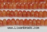 CCN4121 15.5 inches 4*6mm faceted rondelle candy jade beads