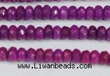 CCN4129 15.5 inches 4*6mm faceted rondelle candy jade beads