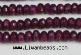 CCN4130 15.5 inches 4*6mm faceted rondelle candy jade beads