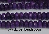 CCN4132 15.5 inches 4*6mm faceted rondelle candy jade beads