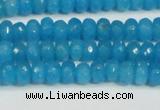 CCN4133 15.5 inches 4*6mm faceted rondelle candy jade beads