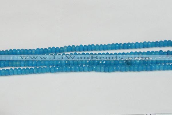 CCN4133 15.5 inches 4*6mm faceted rondelle candy jade beads