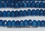 CCN4134 15.5 inches 4*6mm faceted rondelle candy jade beads