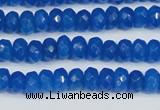 CCN4135 15.5 inches 4*6mm faceted rondelle candy jade beads