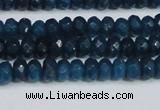 CCN4136 15.5 inches 4*6mm faceted rondelle candy jade beads