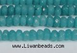 CCN4138 15.5 inches 4*6mm faceted rondelle candy jade beads