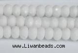 CCN4150 15.5 inches 5*8mm faceted rondelle candy jade beads