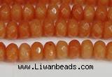 CCN4152 15.5 inches 5*8mm faceted rondelle candy jade beads