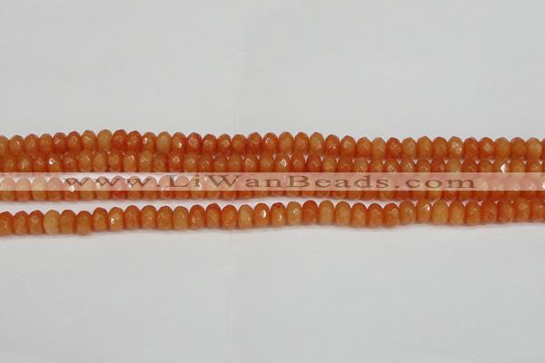 CCN4152 15.5 inches 5*8mm faceted rondelle candy jade beads