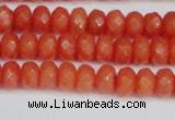 CCN4153 15.5 inches 5*8mm faceted rondelle candy jade beads