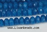 CCN4165 15.5 inches 5*8mm faceted rondelle candy jade beads