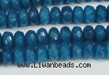 CCN4166 15.5 inches 5*8mm faceted rondelle candy jade beads