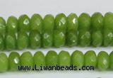 CCN4168 15.5 inches 5*8mm faceted rondelle candy jade beads