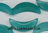 CCN421 15.5 inches 8*30mm curved moon candy jade beads wholesale