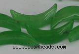 CCN422 15.5 inches 8*30mm curved moon candy jade beads wholesale