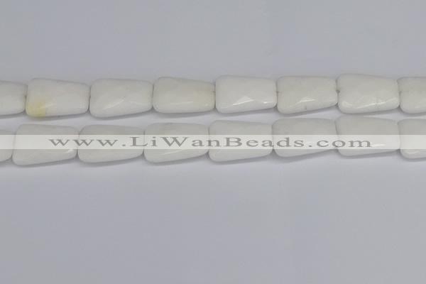 CCN4250 15.5 inches 18*25mm faceted trapezoid candy jade beads