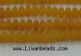 CCN4500 15.5 inches 3*5mm rondelle matte candy jade beads