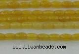 CCN4511 15.5 inches 3*5mm rice candy jade beads wholesale