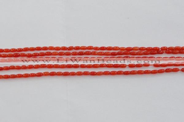 CCN4512 15.5 inches 3*5mm rice candy jade beads wholesale