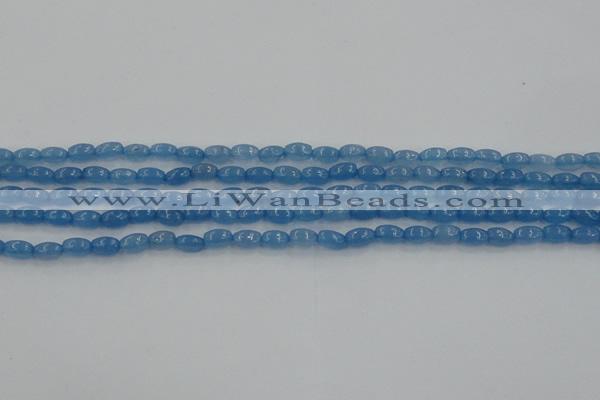 CCN4521 15.5 inches 4*6mm rice candy jade beads wholesale