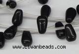 CCN458 15.5 inches Top-drilled 8*12mm teardrop candy jade beads