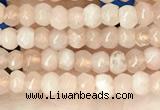 CCN5103 15 inches 3*4mm faceted rondelle candy jade beads