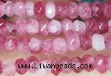 CCN5105 15 inches 3*4mm faceted rondelle candy jade beads