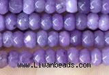 CCN5110 15 inches 3*4mm faceted rondelle candy jade beads