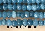 CCN5113 15 inches 3*4mm faceted rondelle candy jade beads