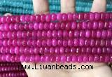 CCN5142 15 inches 5*8mm faceted rondelle candy jade beads