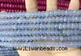 CCN5147 15 inches 5*8mm faceted rondelle candy jade beads