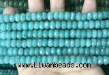 CCN5151 15 inches 5*8mm faceted rondelle candy jade beads