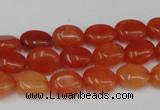 CCN517 15.5 inches 8*10mm oval candy jade beads wholesale