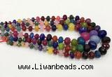 CCN5179 5*8mm - 14*20mm faceted rondelle candy jade graduated beads