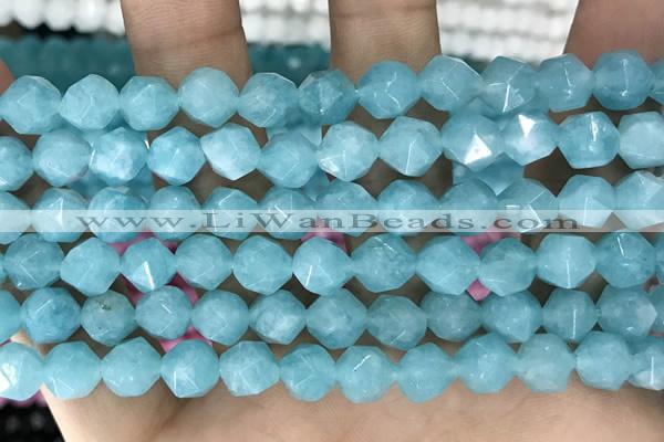 CCN5245 15 inches 8mm faceted nuggets candy jade beads