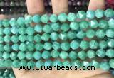 CCN5247 15 inches 8mm faceted nuggets candy jade beads