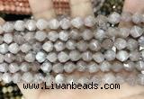 CCN5250 15 inches 8mm faceted nuggets candy jade beads